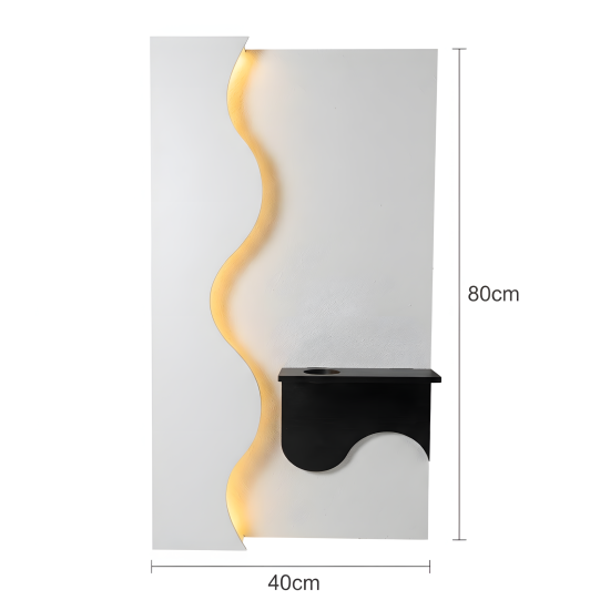 LED Wall Decor with Shelf